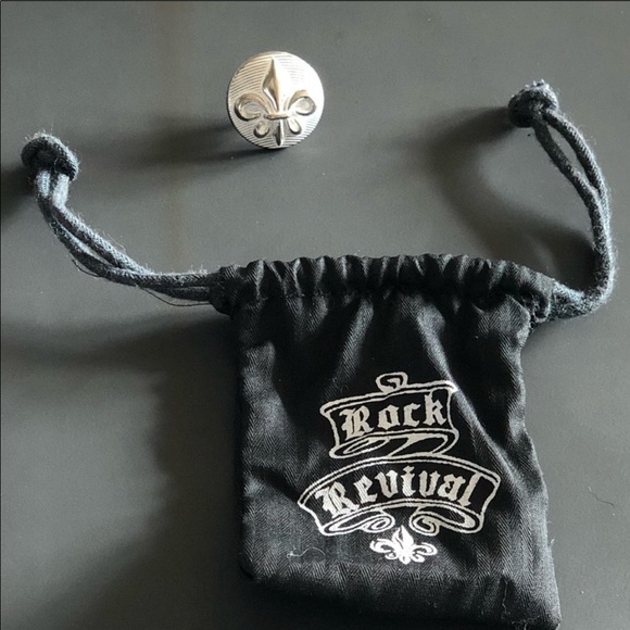 Rock Revival Accessories - Rock Revival Spare Ornate Button silver